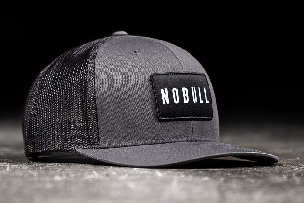 NOBULL Curved-Brim Trucker Şapka - Koyu Gri - Turkiye (IZH-137580)